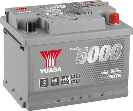 Yuasa YBX5075 - Стартов акумулатор vvparts.bg