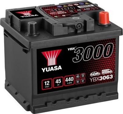 Yuasa YBX3063 - Стартов акумулатор vvparts.bg