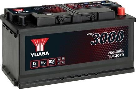 Yuasa YBX3019 - Стартов акумулатор vvparts.bg