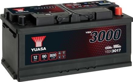 Yuasa YBX3017 - Стартов акумулатор vvparts.bg