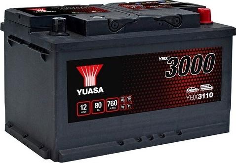 Yuasa YBX3110 - Стартов акумулатор vvparts.bg