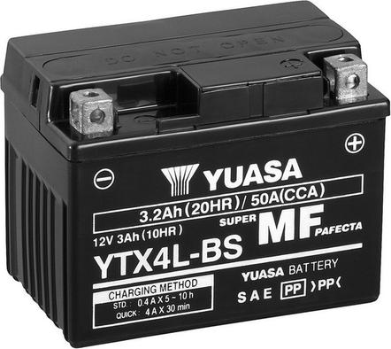 Yuasa YTX4L-BS - Стартов акумулатор vvparts.bg