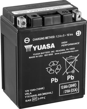 Yuasa YTX14AHL-BS - Стартов акумулатор vvparts.bg