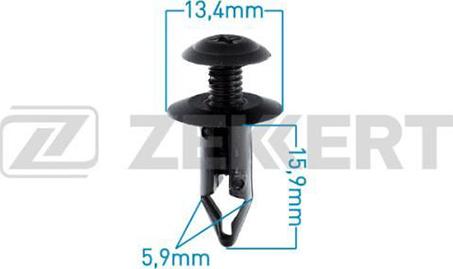 Zekkert BE-1798 - Клипс (щипка), декоративна / предпазна лайсна vvparts.bg