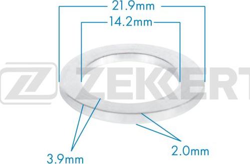 Zekkert BE-3667 - Уплътнителен пръстен, пробка за източване на маслото vvparts.bg