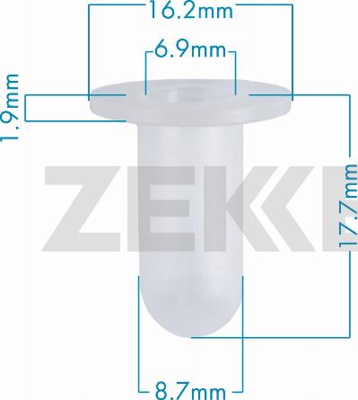 Zekkert BE-3832 - Клипс (щипка), декоративна / предпазна лайсна vvparts.bg