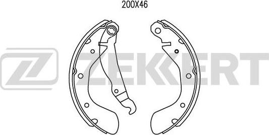 Zekkert BK-4459 - Комплект спирачна челюст vvparts.bg