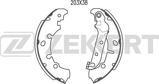 Zekkert BK-4468 - Комплект спирачна челюст vvparts.bg