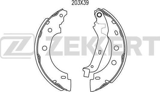 Zekkert BK-4462 - Комплект спирачна челюст vvparts.bg