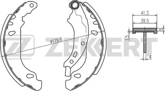 Zekkert BK-4470 - Комплект спирачна челюст vvparts.bg