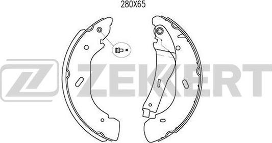 Zekkert BK-4009 - Комплект спирачна челюст vvparts.bg