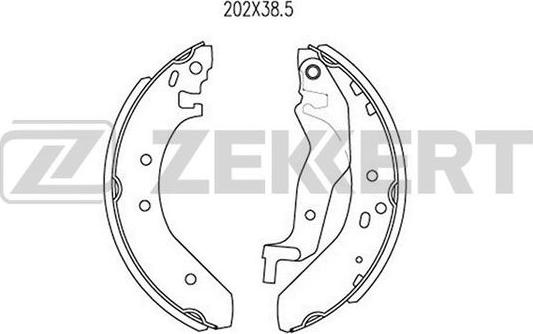 Zekkert BK-4004 - Комплект спирачна челюст vvparts.bg