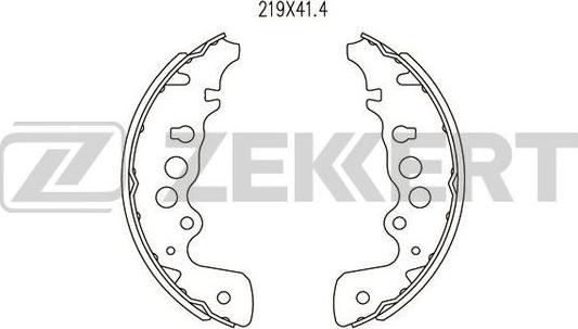 Zekkert BK-4020 - Комплект спирачна челюст vvparts.bg