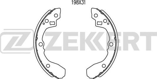 Zekkert BK-4257 - Комплект спирачна челюст vvparts.bg