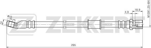 Zekkert BS-9492 - Спирачен маркуч vvparts.bg