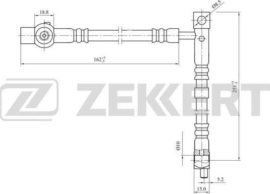 Zekkert BS-9440 - Спирачен маркуч vvparts.bg