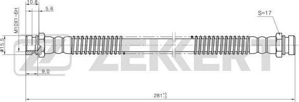 Zekkert BS-9453 - Спирачен маркуч vvparts.bg