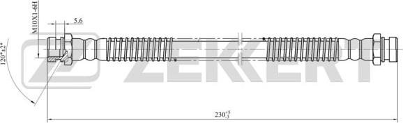 Zekkert BS-9452 - Спирачен маркуч vvparts.bg