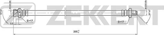 Zekkert BS-9404 - Спирачен маркуч vvparts.bg