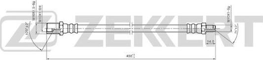 Zekkert BS-9419 - Спирачен маркуч vvparts.bg