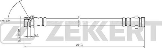 Zekkert BS-9411 - Спирачен маркуч vvparts.bg