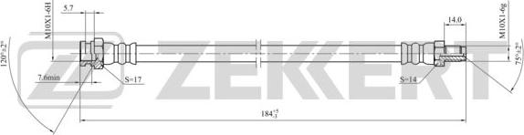 Zekkert BS-9435 - Спирачен маркуч vvparts.bg