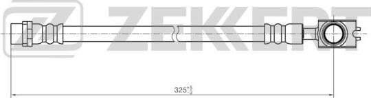 Zekkert BS-9429 - Спирачен маркуч vvparts.bg