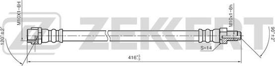 Zekkert BS-9040 - Спирачен маркуч vvparts.bg