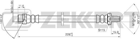 Zekkert BS-9194 - Спирачен маркуч vvparts.bg