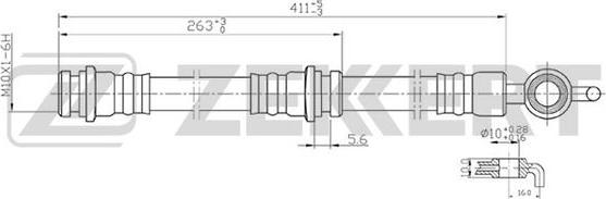 Zekkert BS-9143 - Спирачен маркуч vvparts.bg