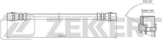 Zekkert BS-9393 - Спирачен маркуч vvparts.bg