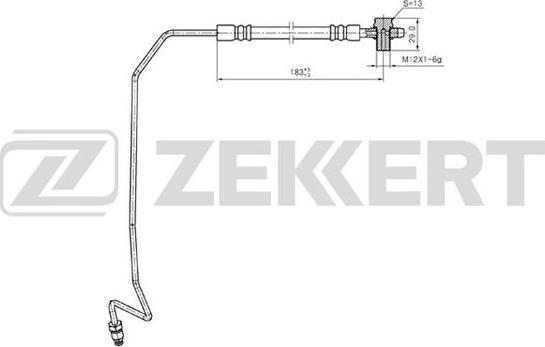 Zekkert BS-9244 - Спирачен маркуч vvparts.bg