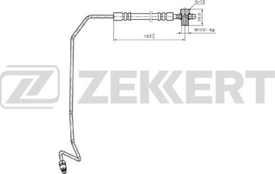 Zekkert BS-9245 - Спирачен маркуч vvparts.bg