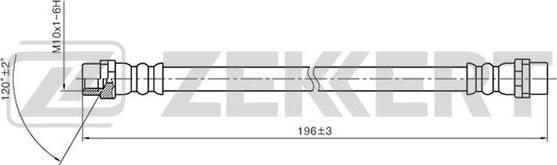 Zekkert BS-9257 - Спирачен маркуч vvparts.bg