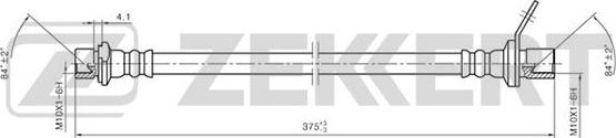 Zekkert BS-9261 - Спирачен маркуч vvparts.bg