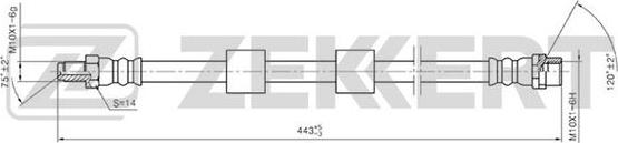 Zekkert BS-9208 - Спирачен маркуч vvparts.bg