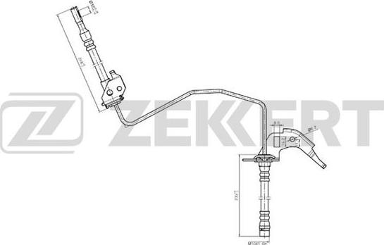 Zekkert BS-9234 - Спирачен маркуч vvparts.bg