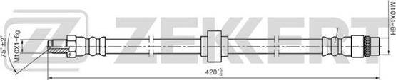 Zekkert BS-9225 - Спирачен маркуч vvparts.bg