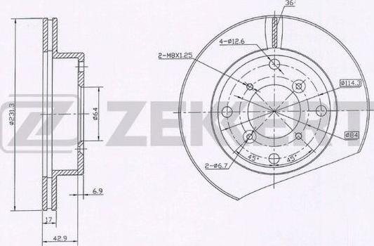 Zekkert BS-5930 - Спирачен диск vvparts.bg