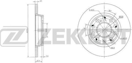 Zekkert BS-5932 - Спирачен диск vvparts.bg