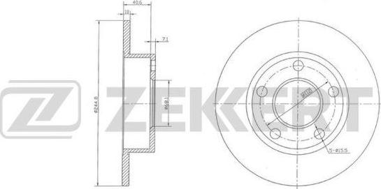 Zekkert BS-5929 - Спирачен диск vvparts.bg