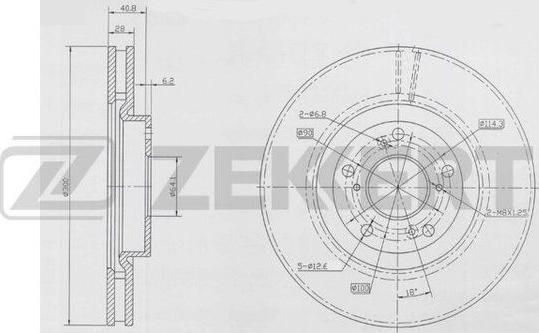 Zekkert BS-5920 - Спирачен диск vvparts.bg