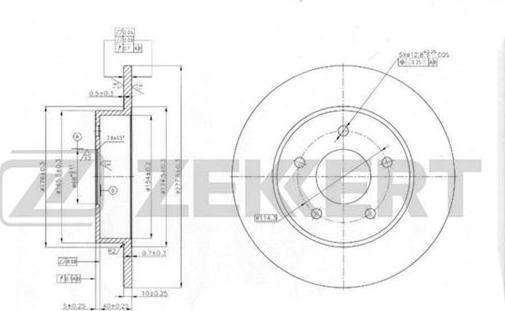 Zekkert BS-5465 - Спирачен диск vvparts.bg