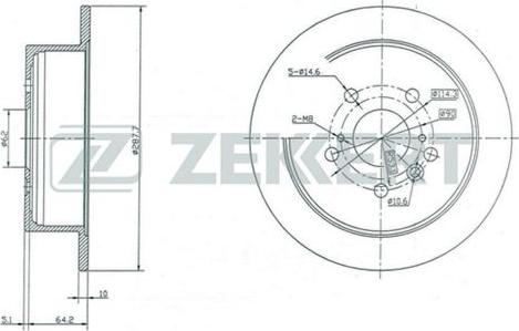 Zekkert BS-5403 - Спирачен диск vvparts.bg