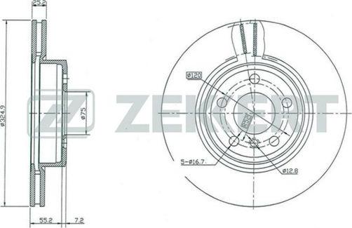 Zekkert BS-5410 - Спирачен диск vvparts.bg