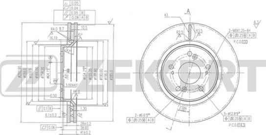 Zekkert BS-5432 - Спирачен диск vvparts.bg