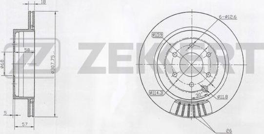 Zekkert BS-5470 - Спирачен диск vvparts.bg