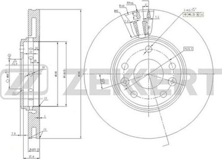 Zekkert BS-5590 - Спирачен диск vvparts.bg