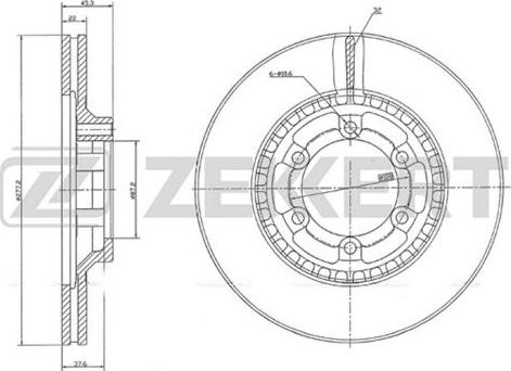 Zekkert BS-5693 - Спирачен диск vvparts.bg