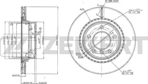 Zekkert BS-5609 - Спирачен диск vvparts.bg